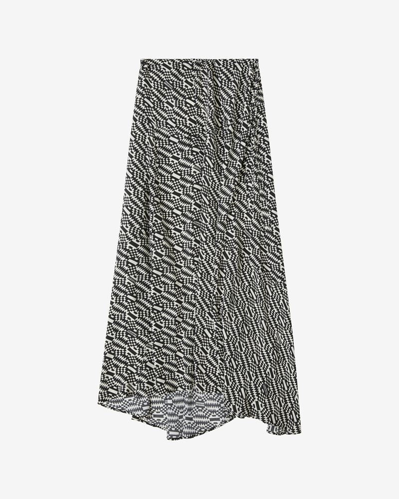 ALONA LONG MONOGRAM SKIRT 1