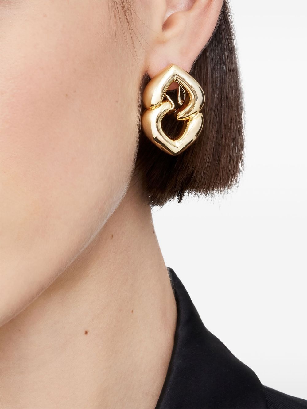 Abstract Heart earrings - 3