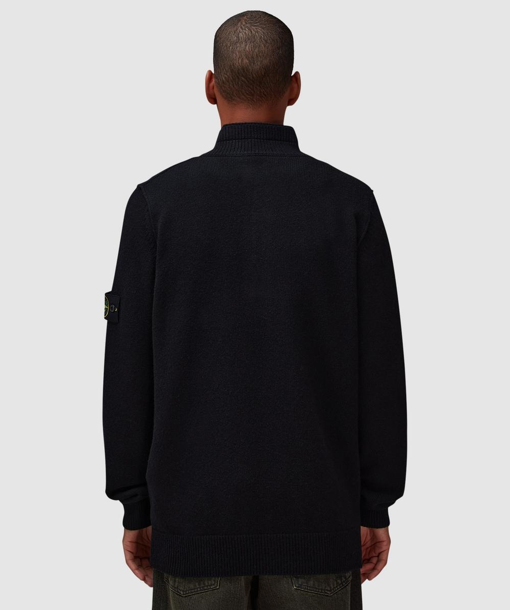 Lambswool half button sweater - 3