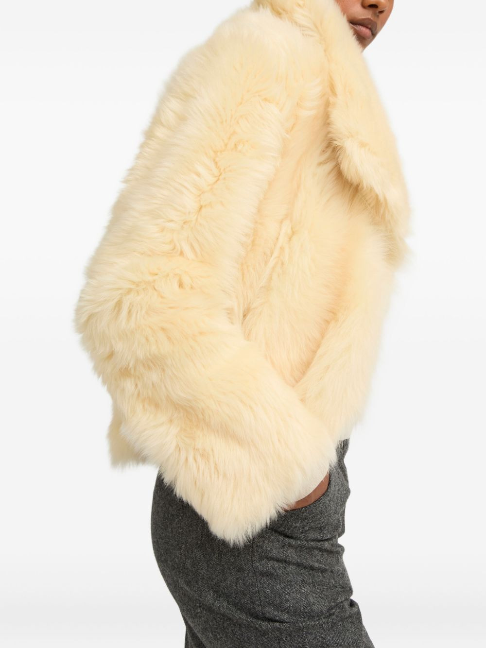 Toscana lambskin fur-collar jacket - 3