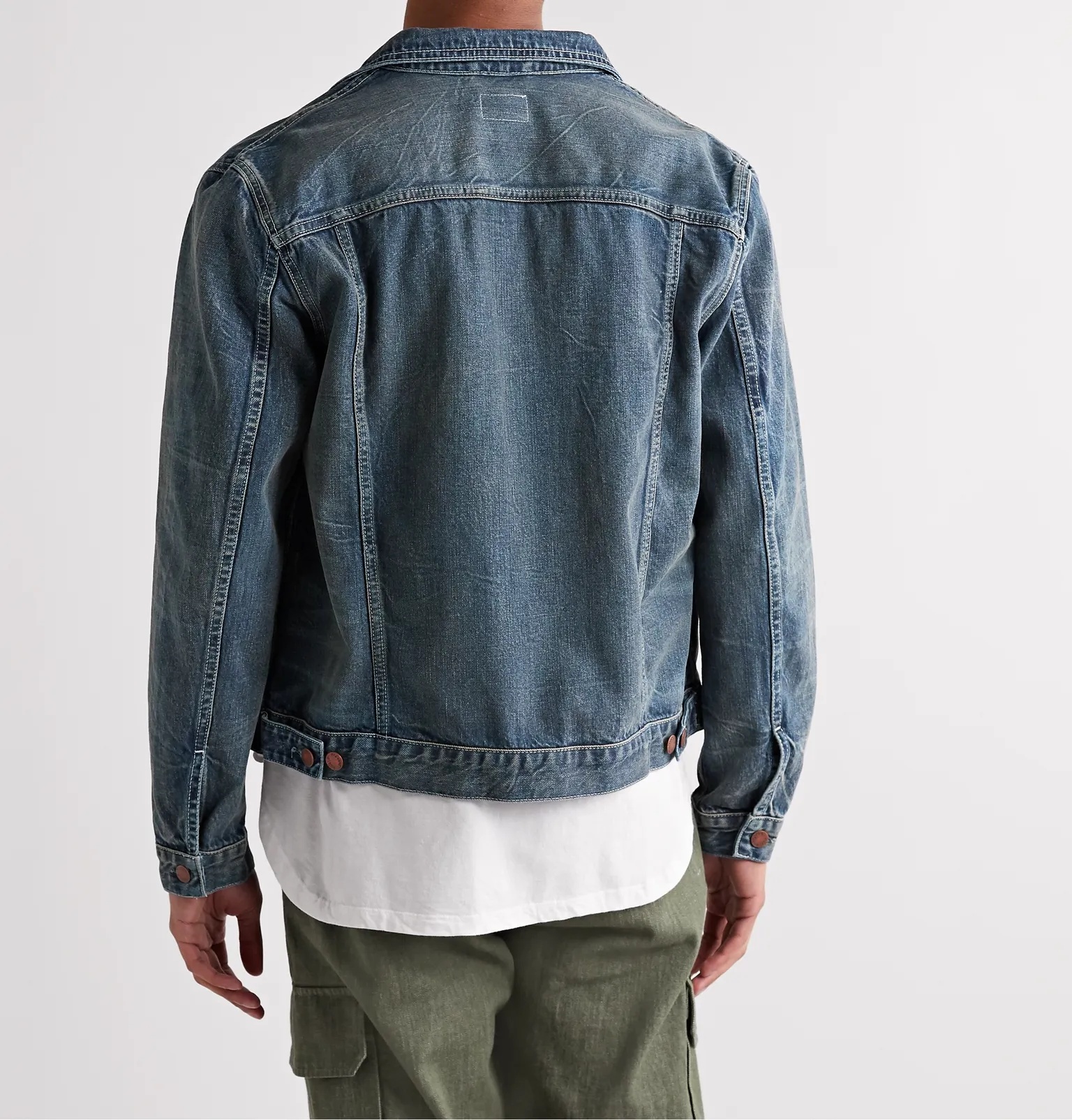 Vinny Pleated Organic Denim Jacket - 4