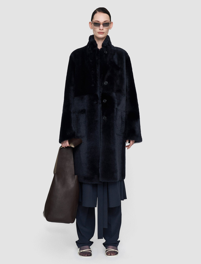 JOSEPH Reversible Shearling Britanny Coat outlook
