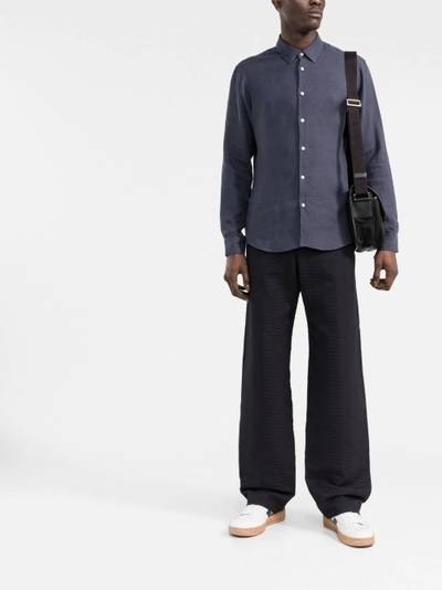 Sandro seamless button-front shirt outlook