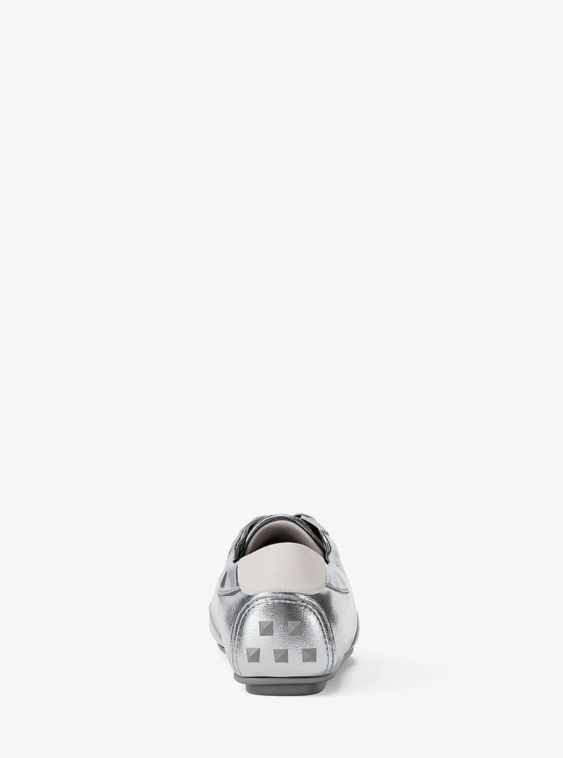 Susie Metallic Leather Trainer 4