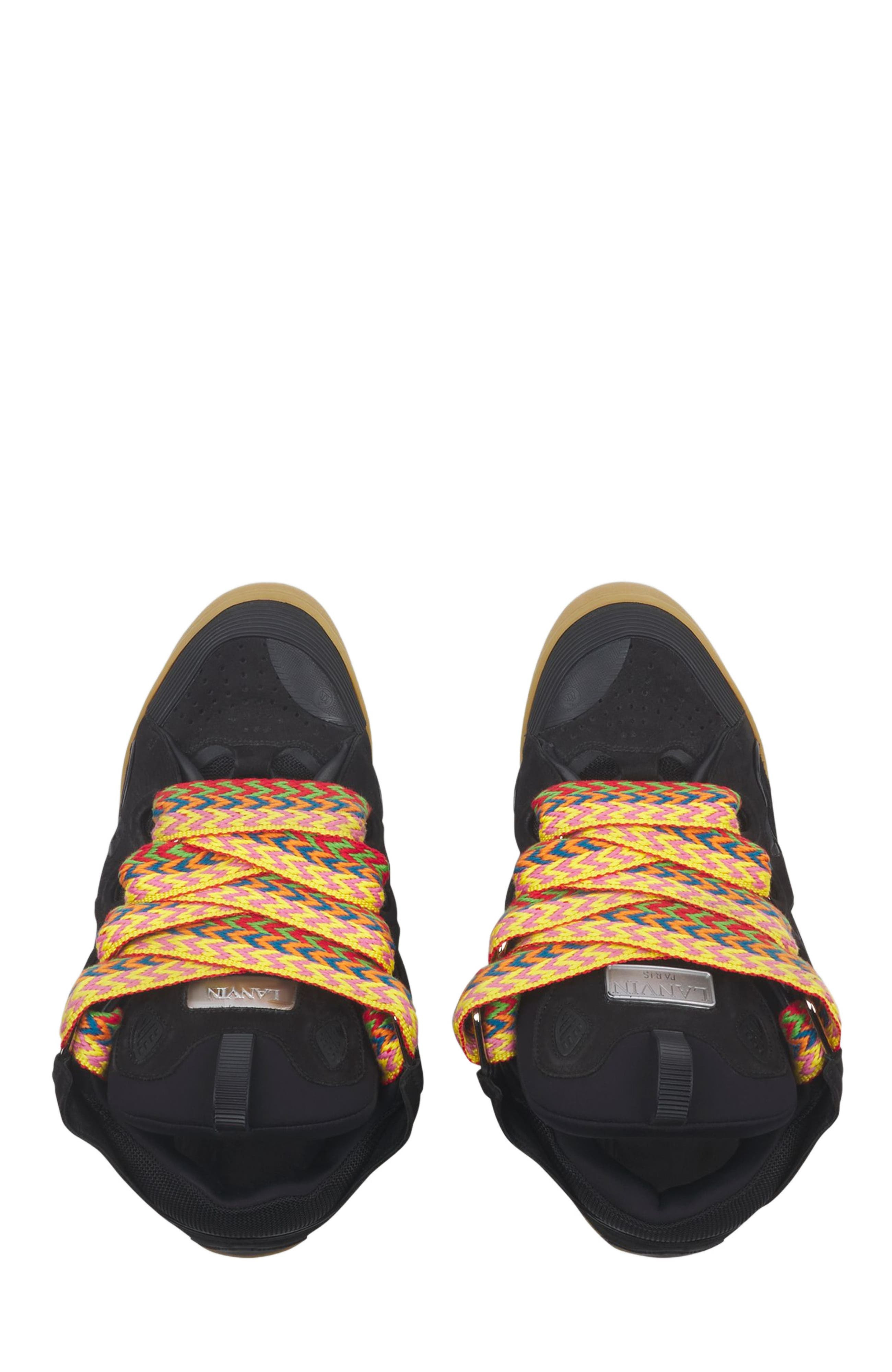 Lanvin LEATHER CURB SNEAKERS in Black at Nordstrom - 3