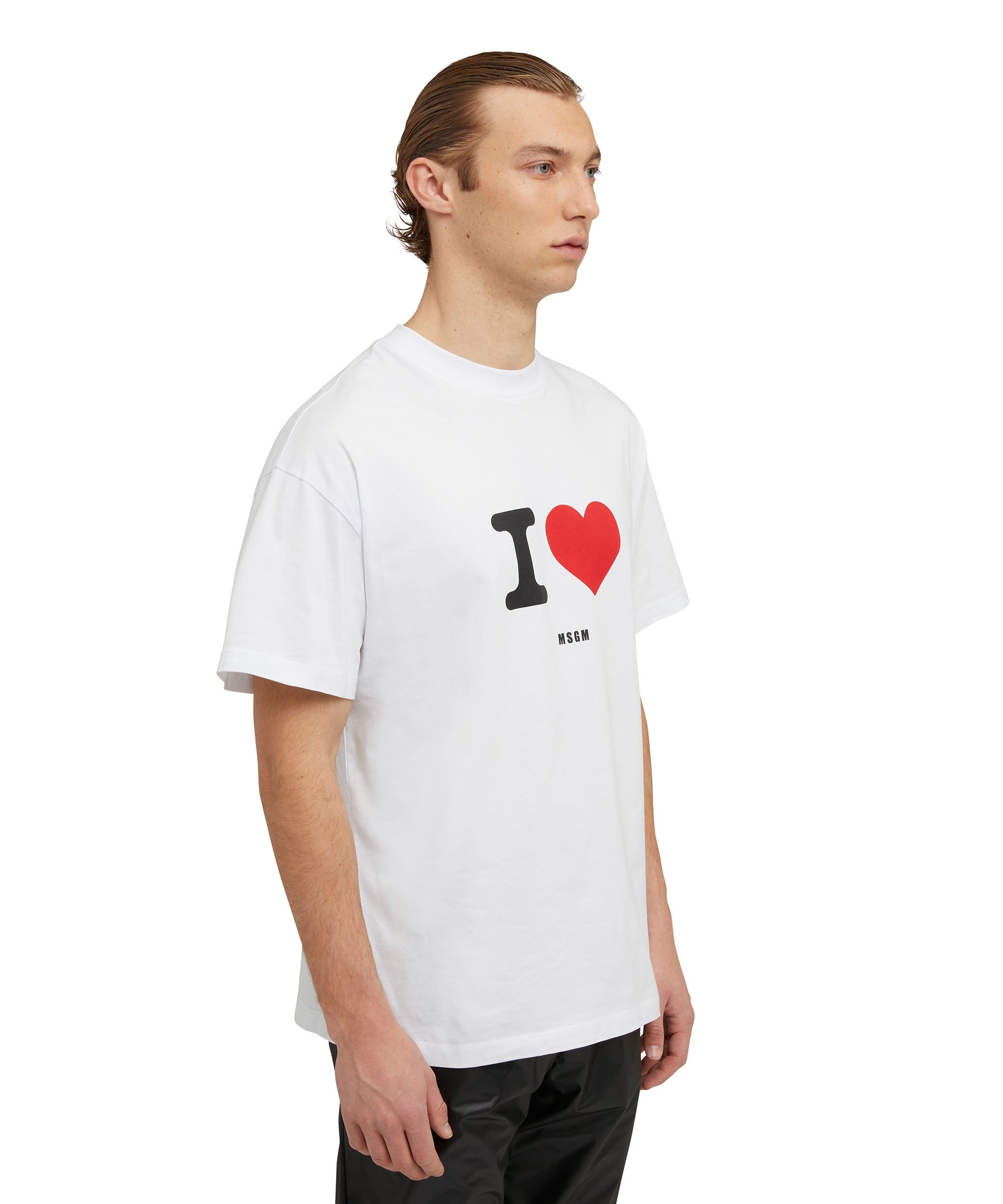 Crewneck t-shirt with seasonal statement - 4