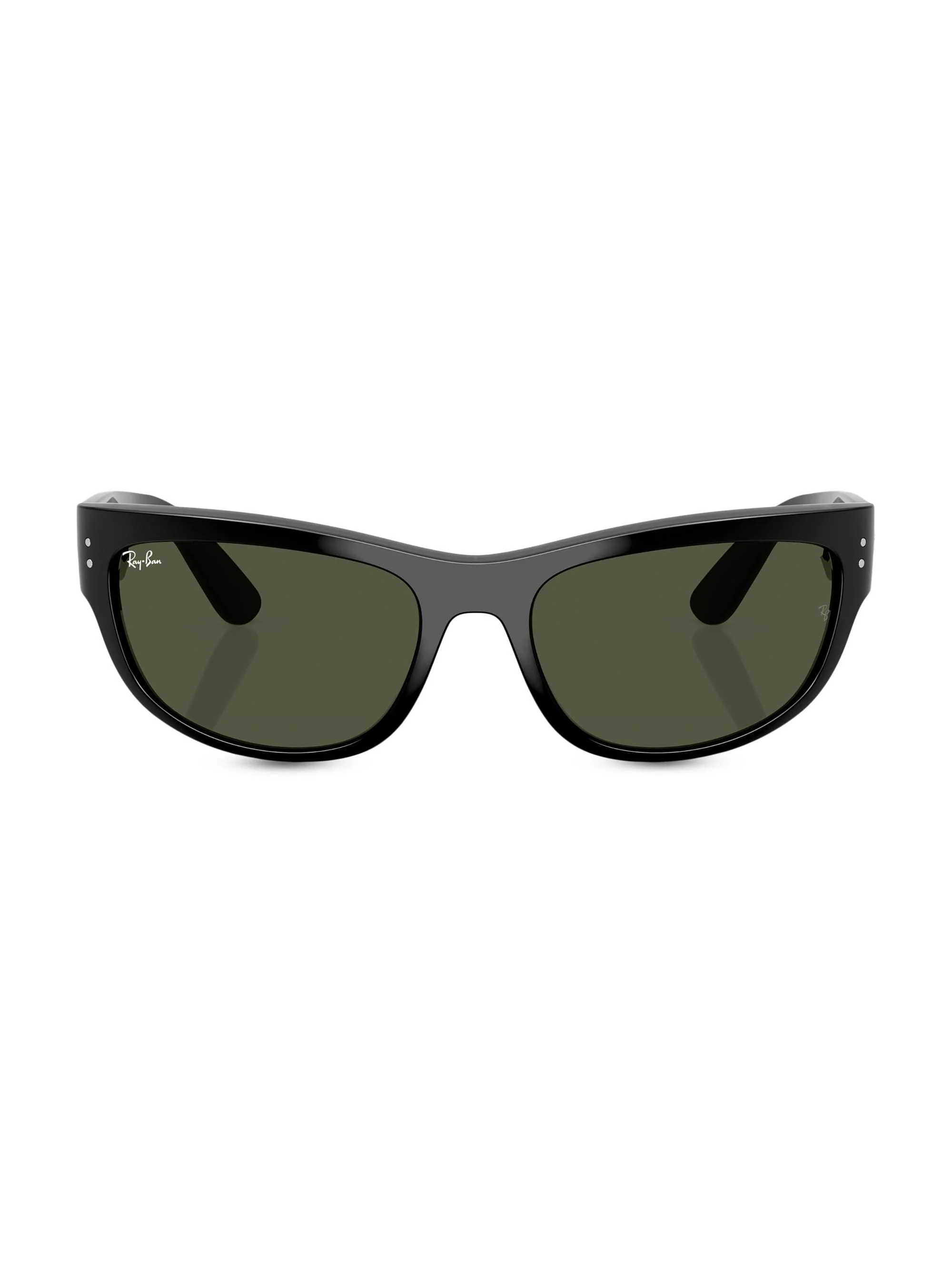 Men's RB2289 63MM Oval Sunglasses - Black - 1