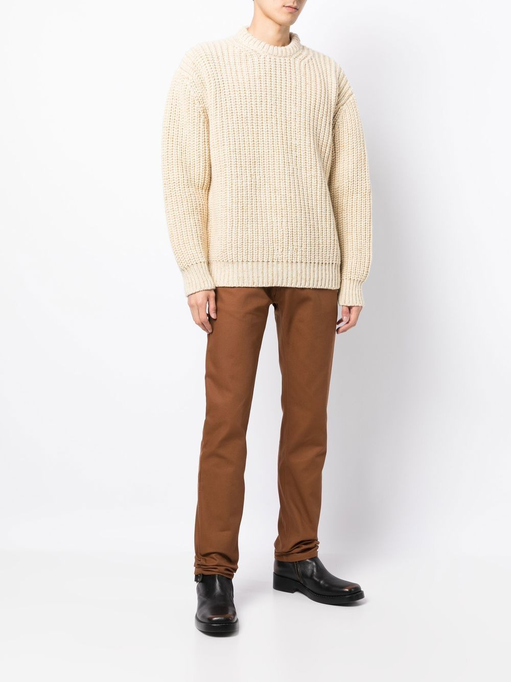 slim-cut leg trousers - 2