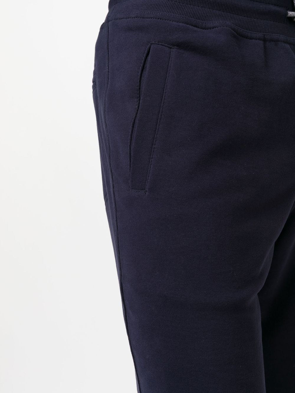 tapered drawstring track pants - 5