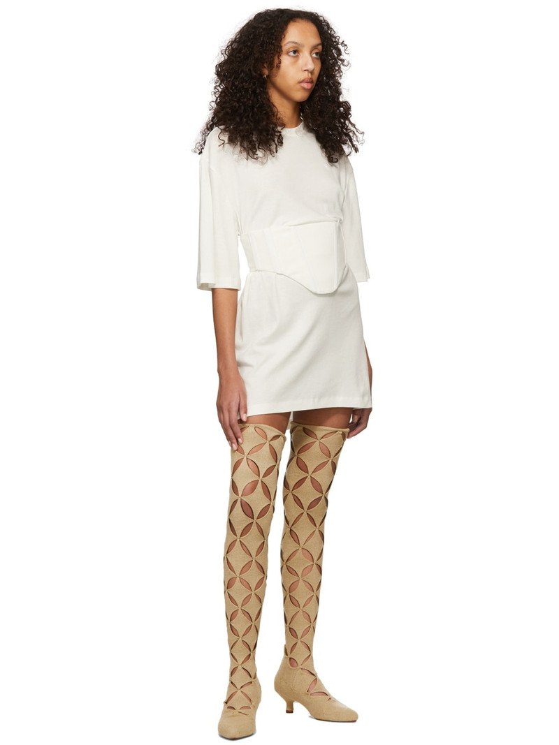 Dion Lee White Undercorset Mini Dress outlook
