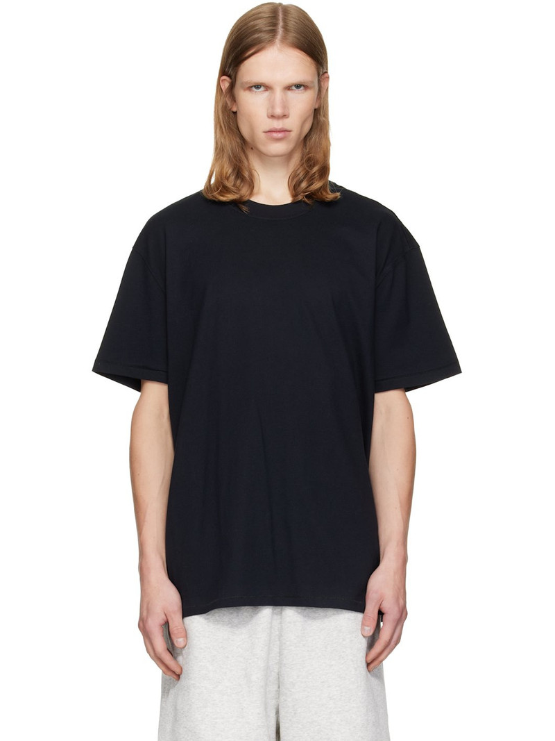Black Heavyweight Cotton Relaxed T-shirt 1