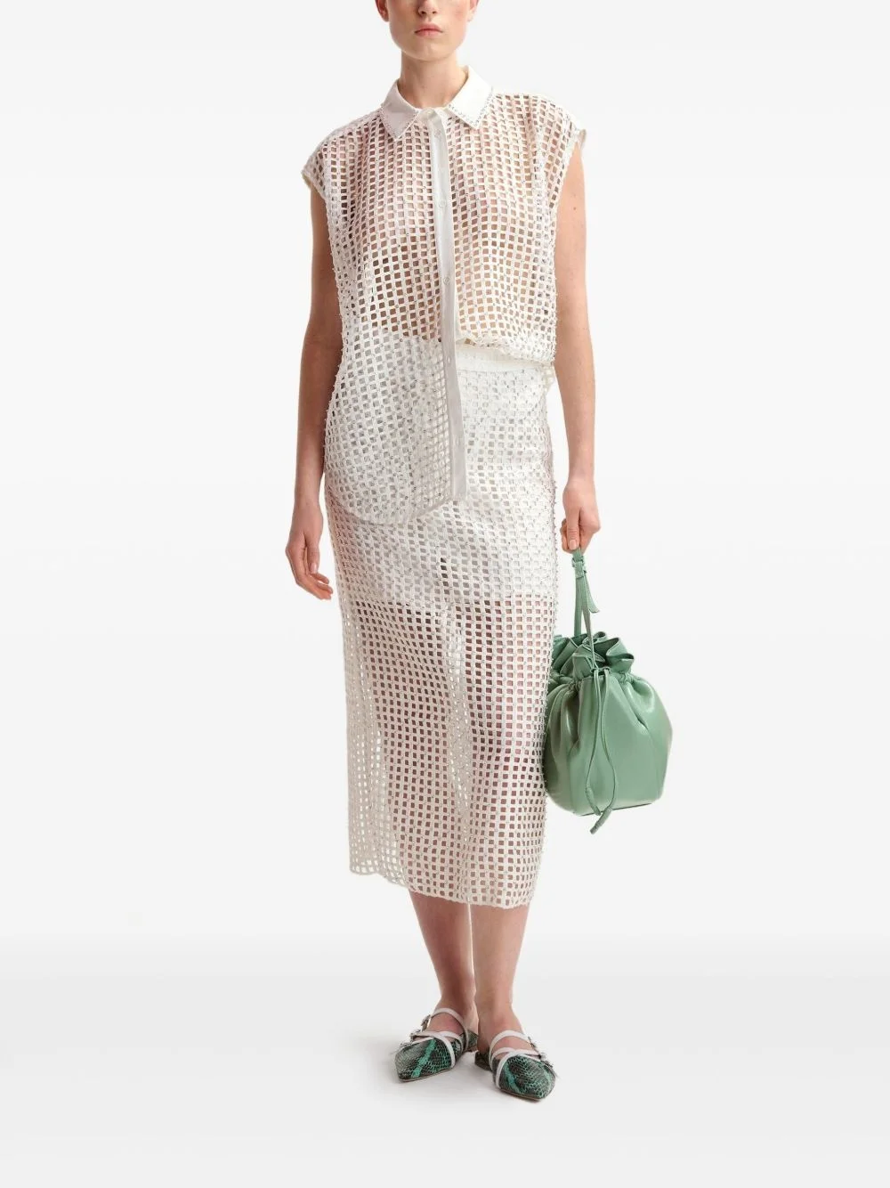 Handkerchief midi skirt - 1