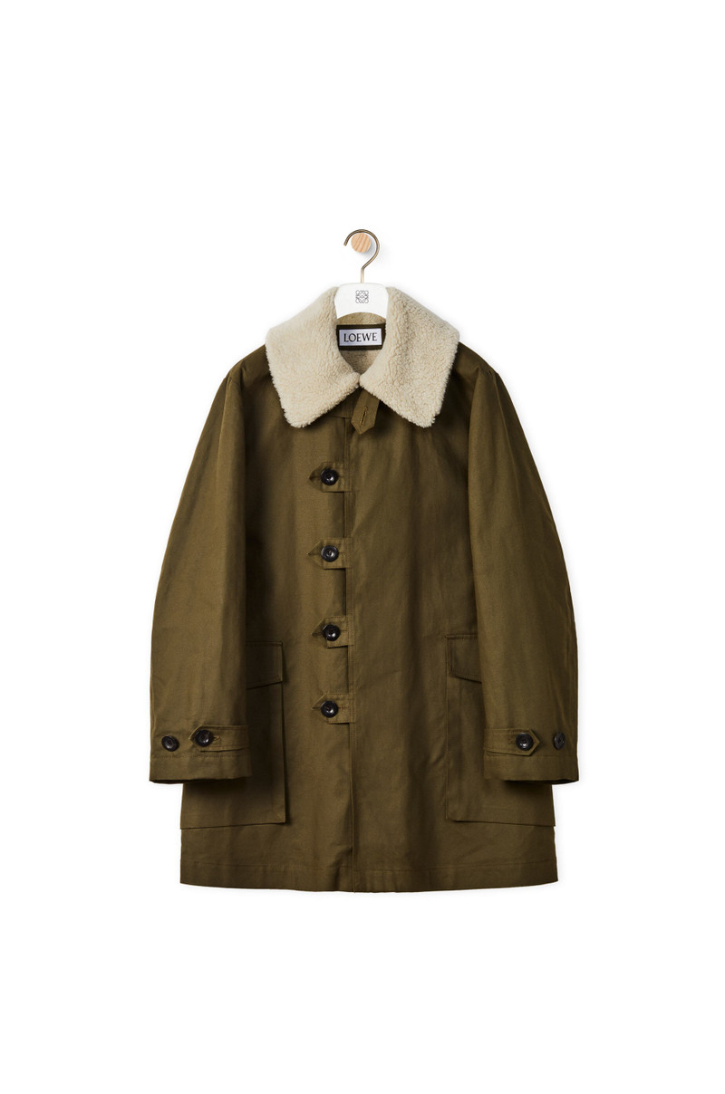 Military parka in cotton 1