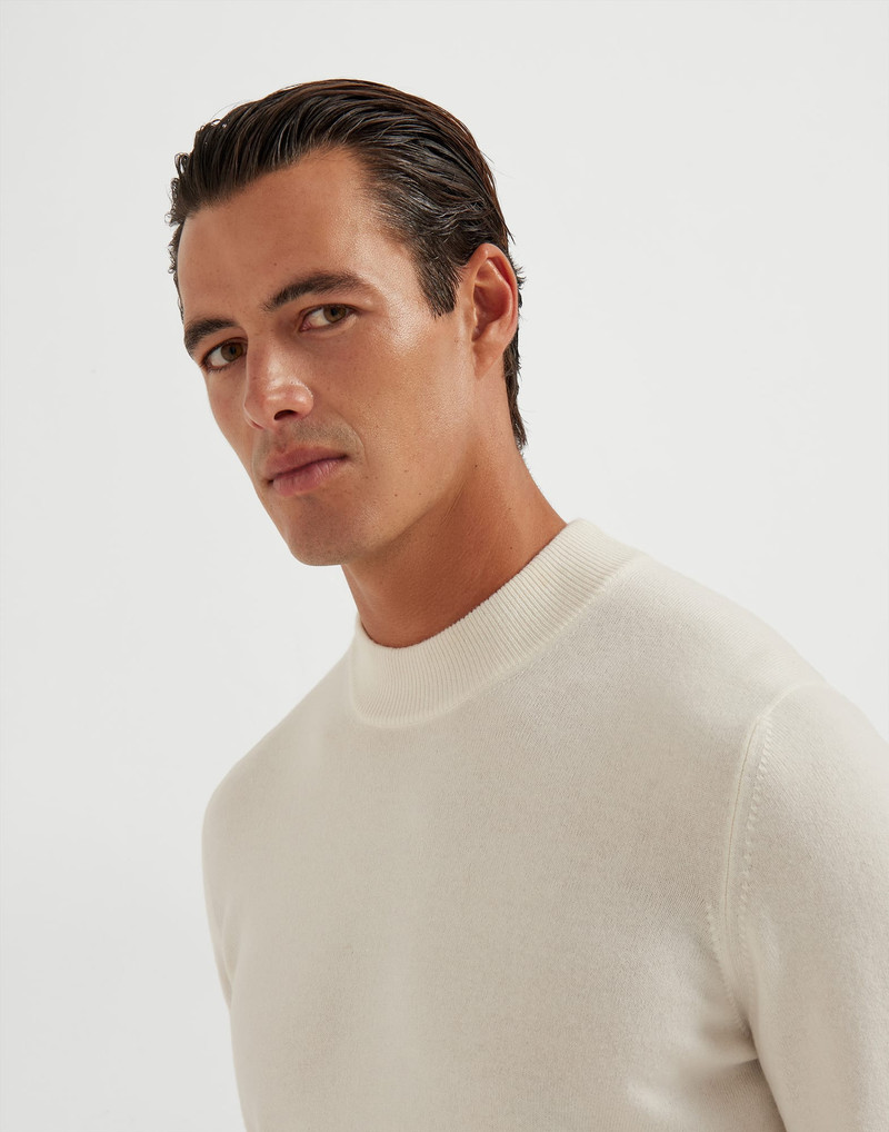 Cashmere mock neck sweater 3