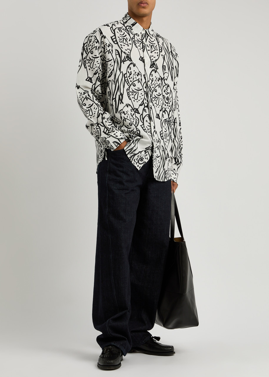 Jacquemus La Chemise Simon Printed Woven Shirt - 4