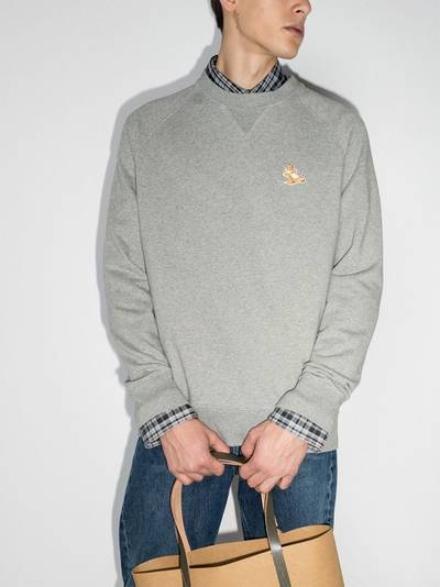 Maison Kitsuné Chillax Fox patch sweatshirt outlook