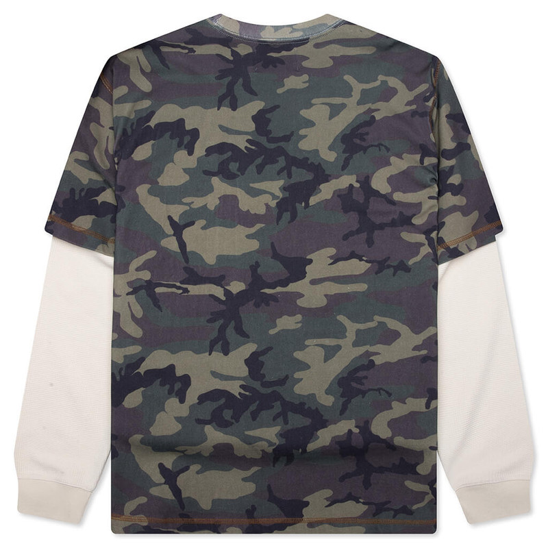 AWAKE NY WAFFLE L/S SHIRT - CAMO outlook
