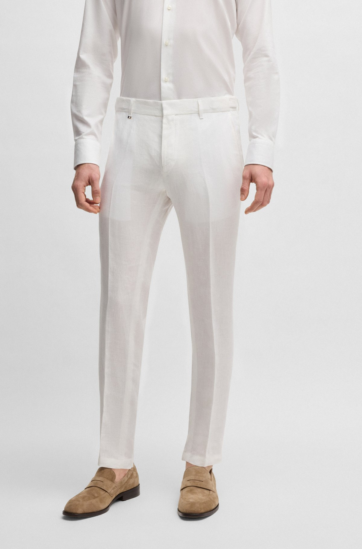 FORMAL TROUSERS IN LINEN CANVAS - 2