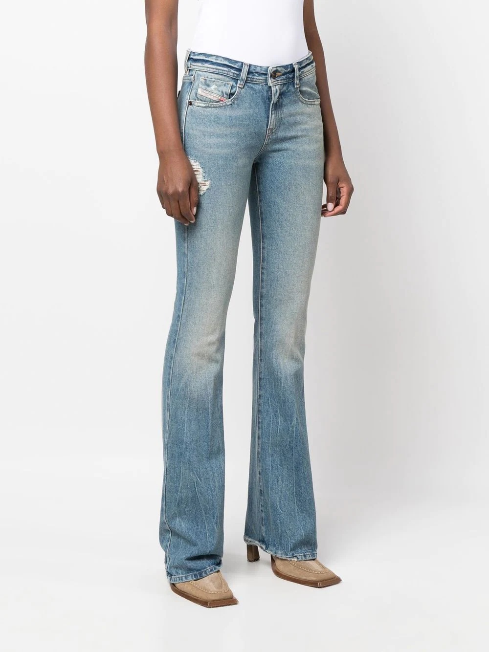D-Ebbey faded bootcut jeans - 3
