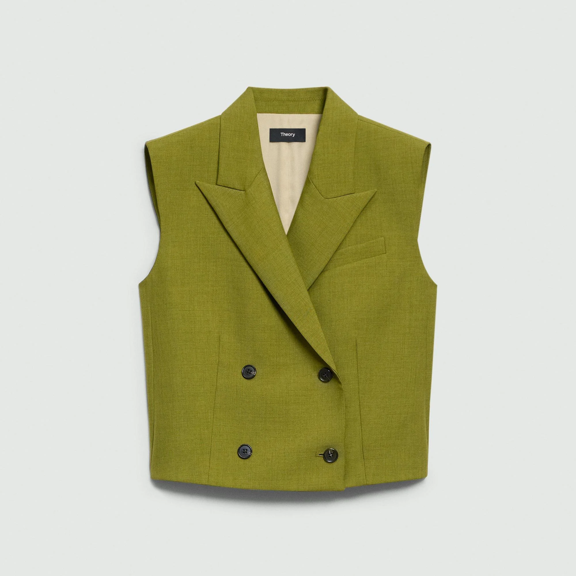 Double-Breasted Vest in City Twill - 1