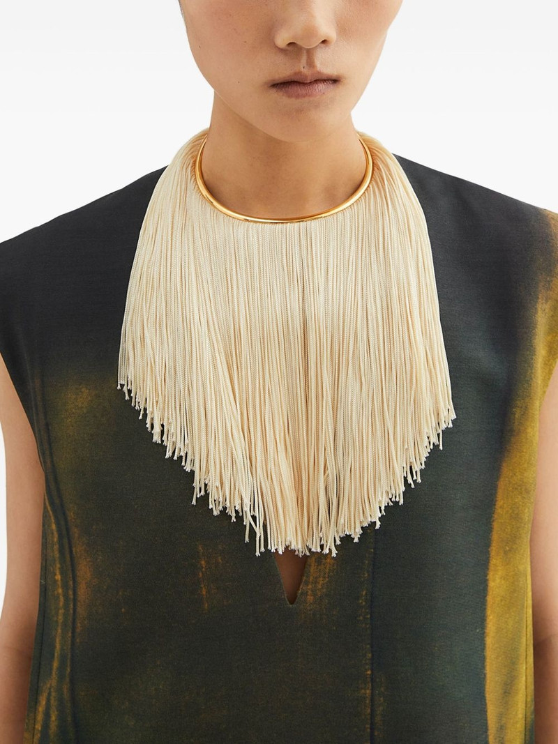 Jil Sander fringed necklace outlook