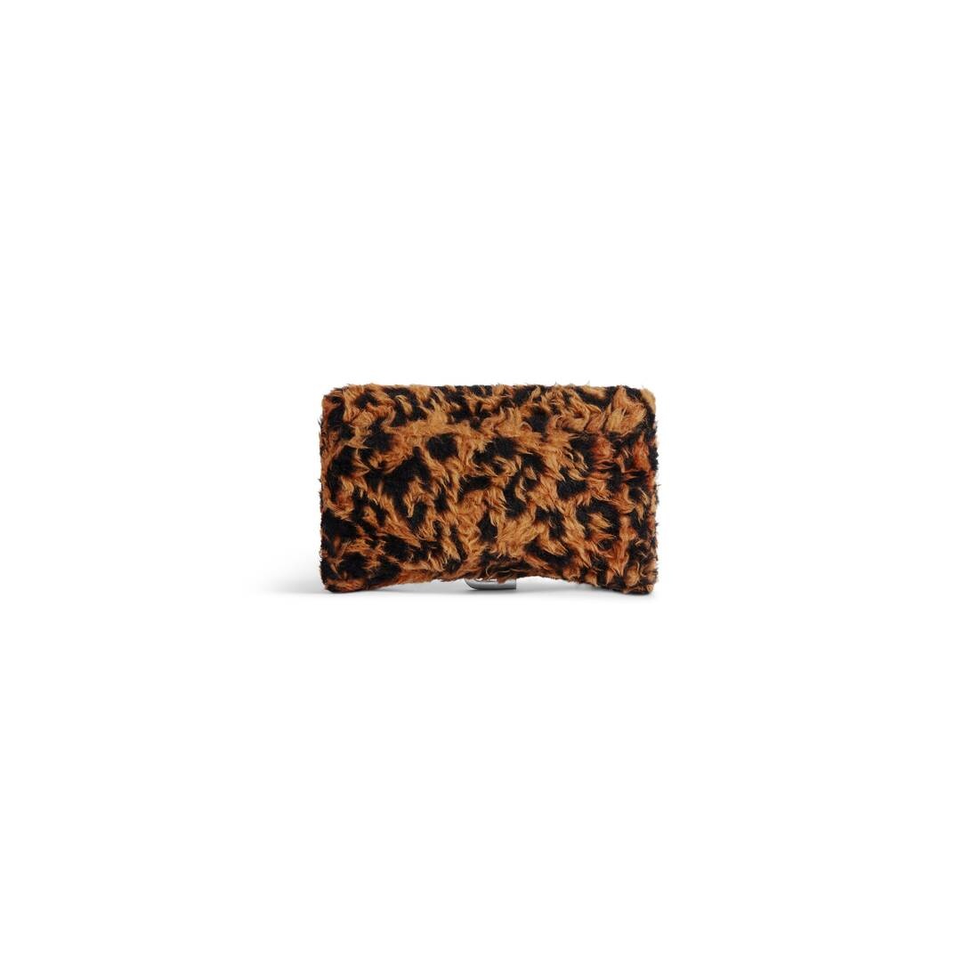 ショルダーバッグ・ポシェット BALENCIAGA HOURGLASS WALLET ON CHAIN WITH LEOPARD PRINT BALENCIAGA Women's Hourglass Wallet On Chain With Leopard