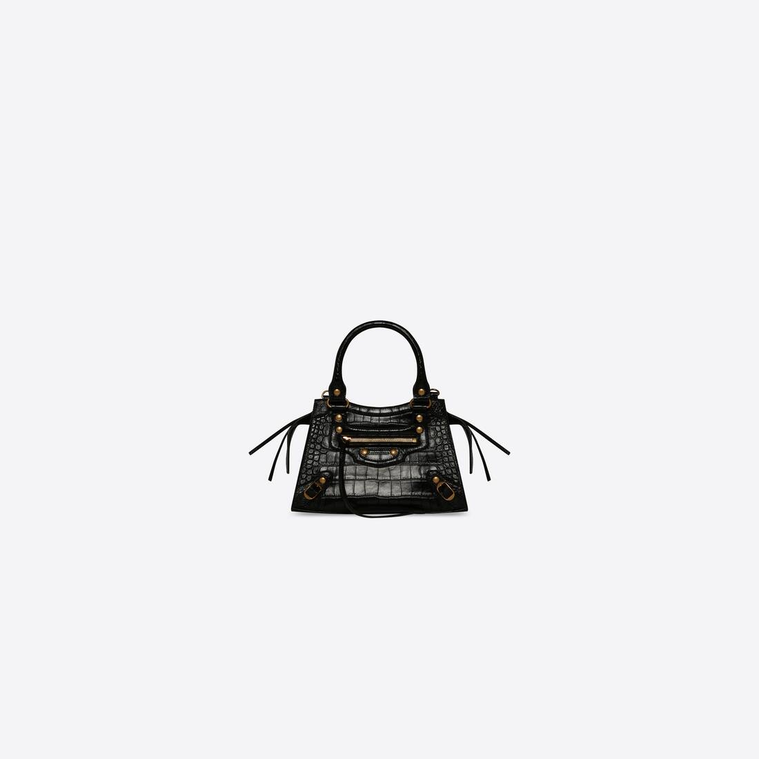 Women's Neo Classic Xs Handbag Crocodile Embossed in Black - 1