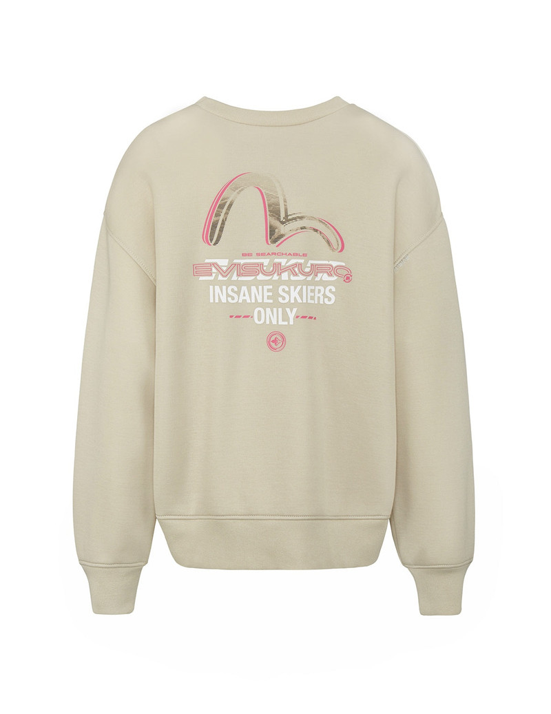 EVISU Seagull Print 2-Way Oversized Sweatshirt outlook