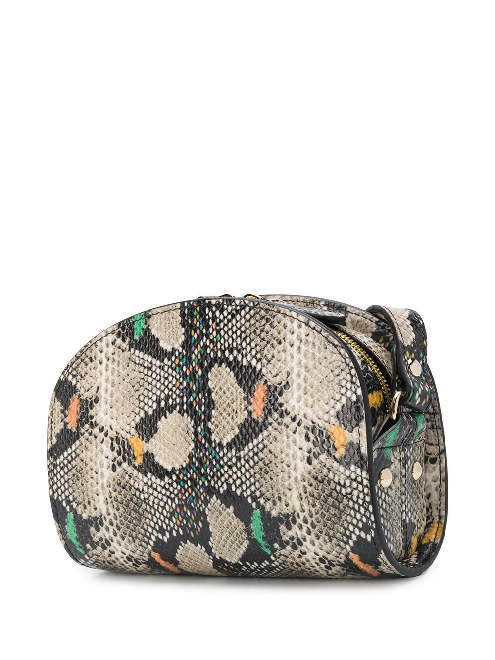 Demi-Lune Mini snake-effect bag - 3