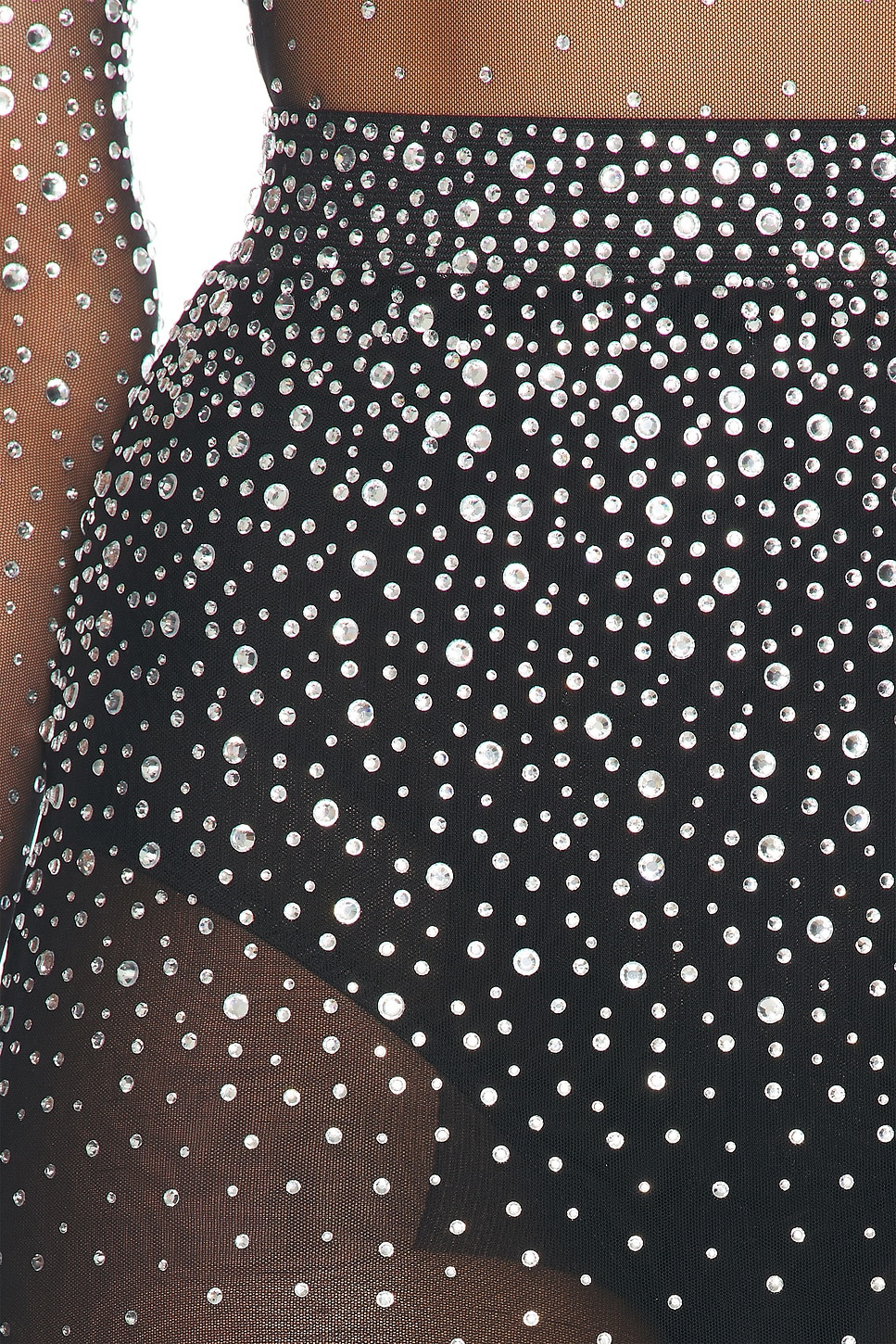 Crystal Mesh Midi Skirt - 6
