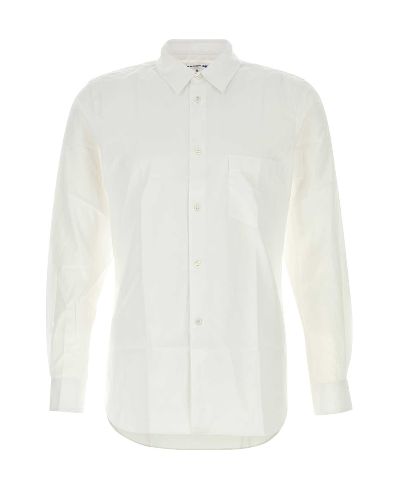 White Poplin Shirt - 1