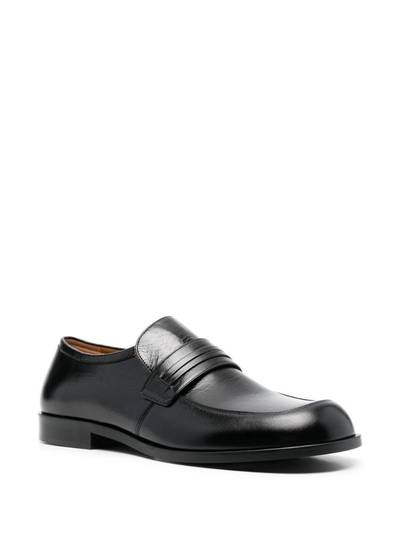 Marni leather slip-on loafers outlook
