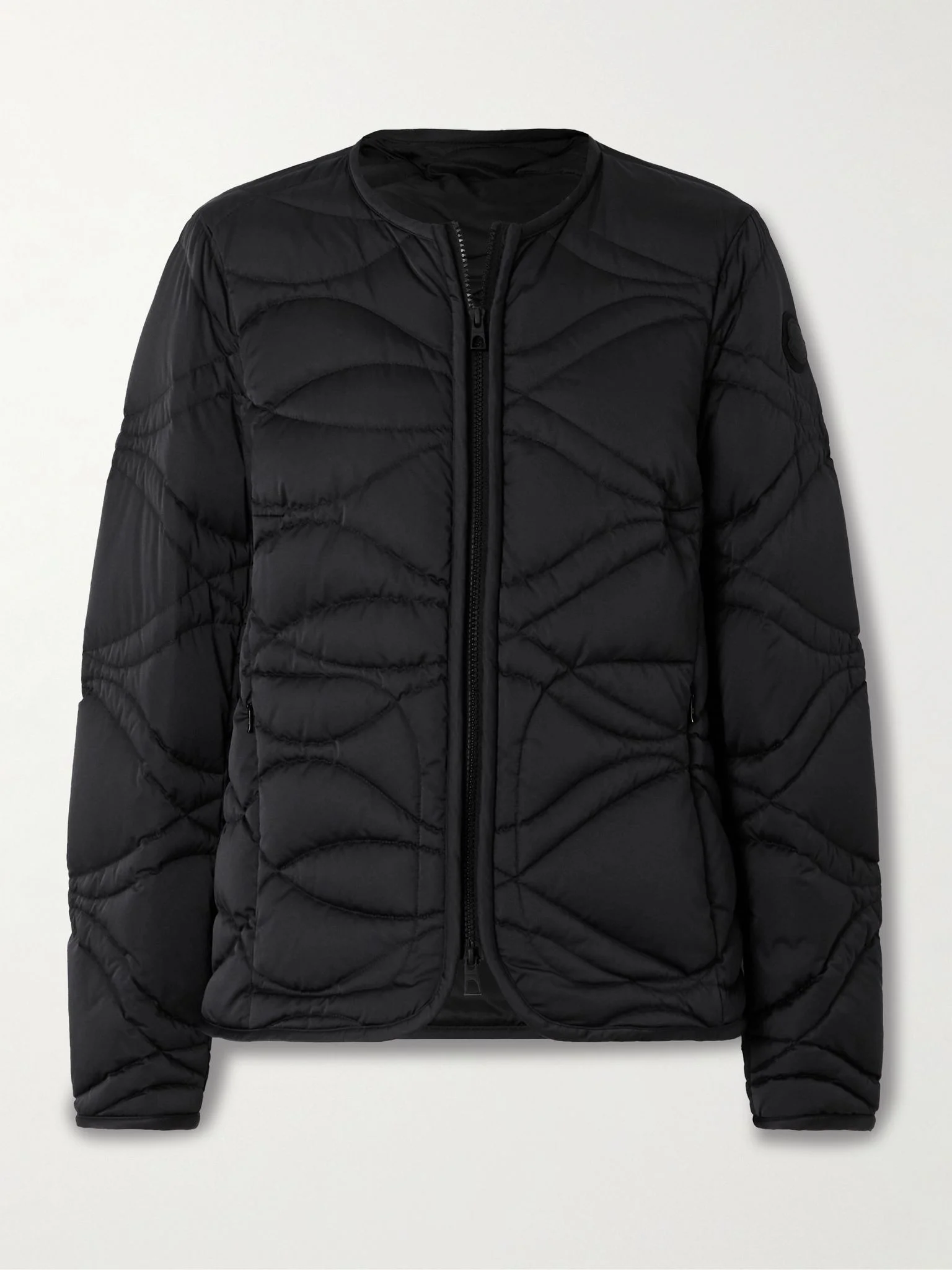 Pyrope appliquéd quilted shell down jacket Black - 1