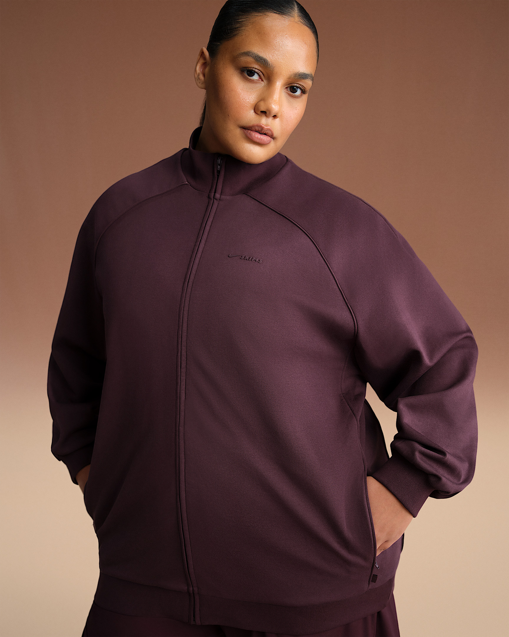 NikeSKIMS Matte Tricot Women's Oversized Full-Zip Track Jacket - 7