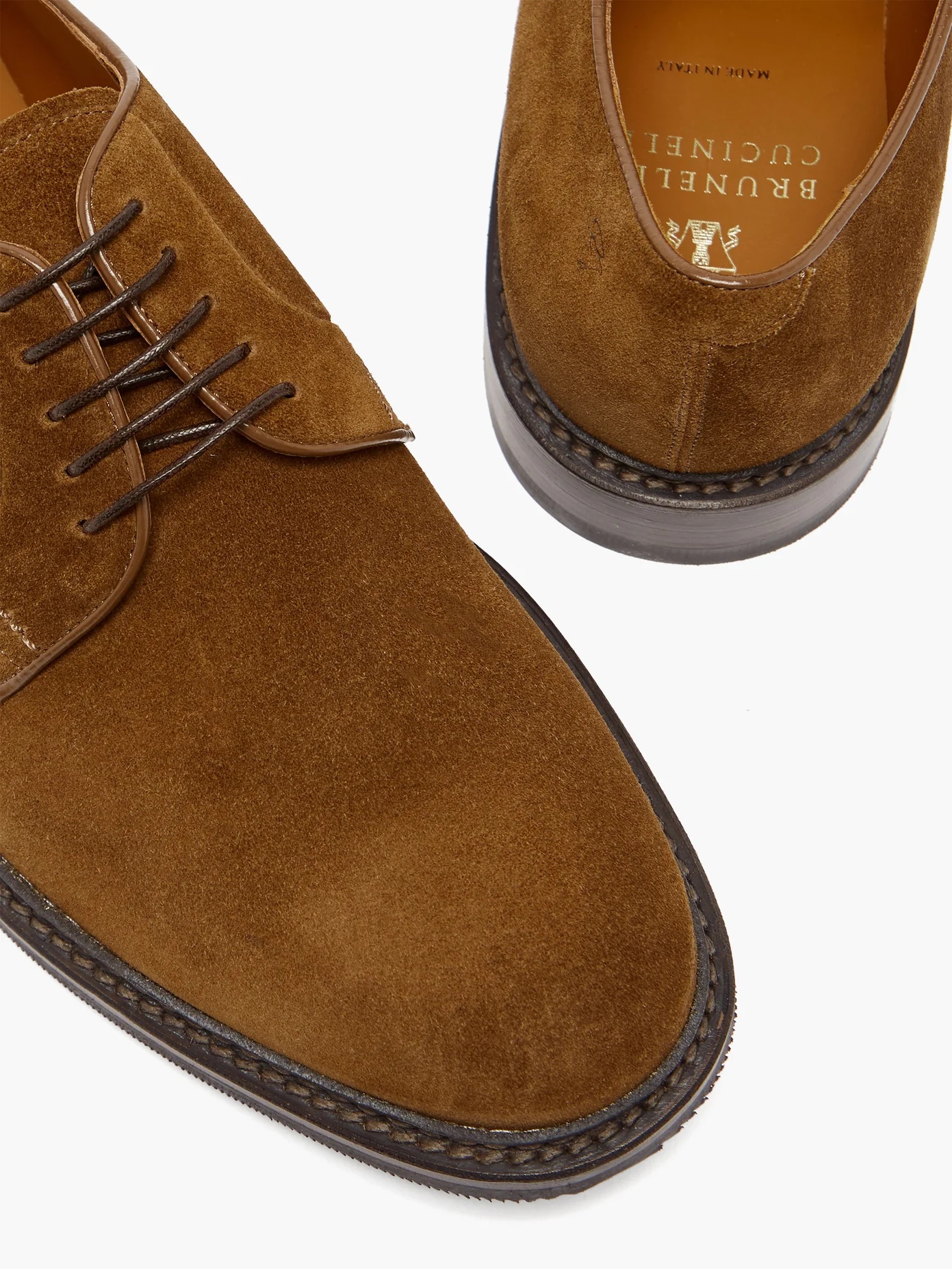 Suede derby shoes - 6