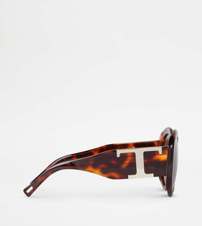 Tod's ROUND SUNGLASSES - BROWN outlook
