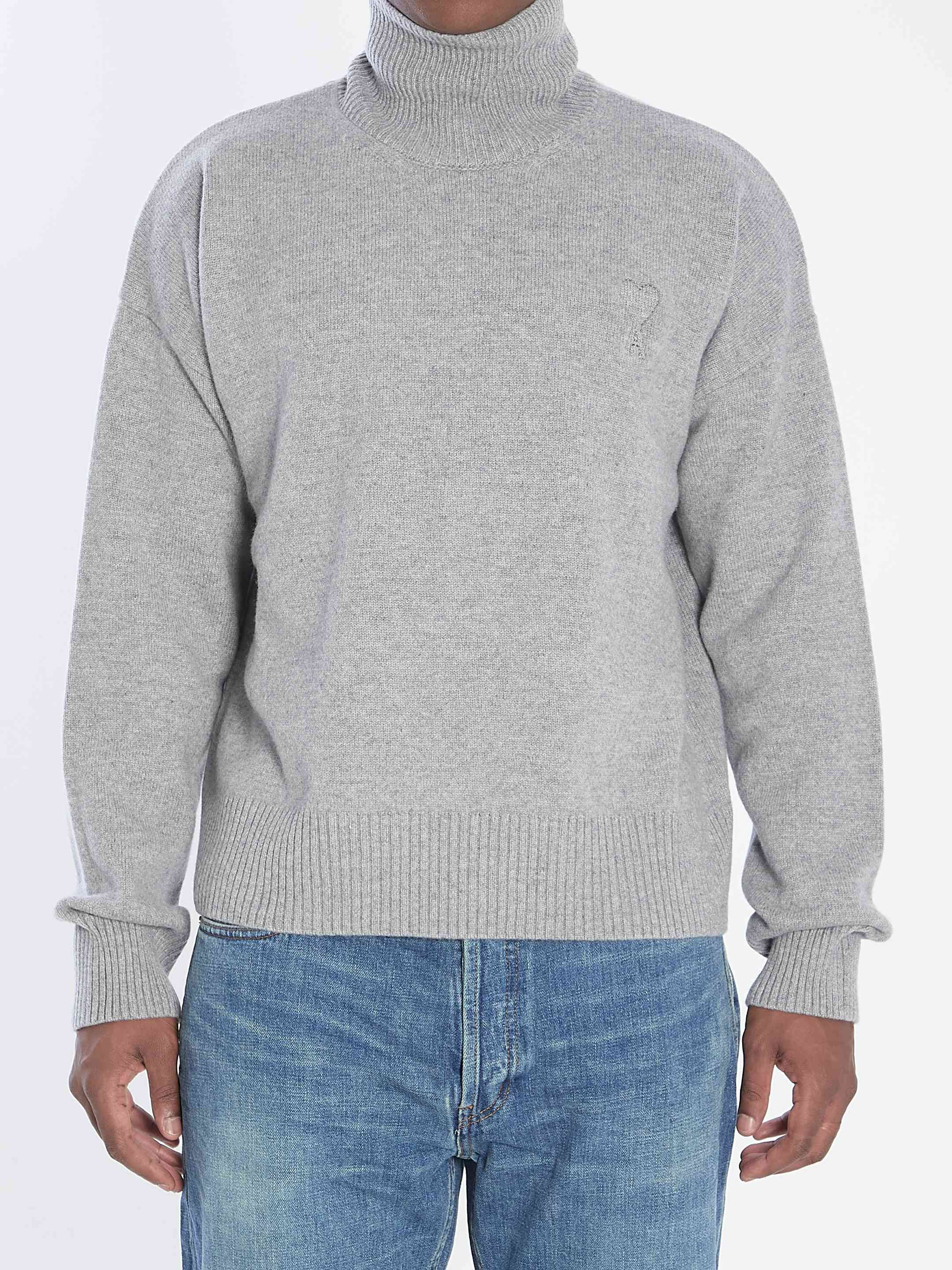 Ami Paris Men Ami De Coeur Turtleneck - 1