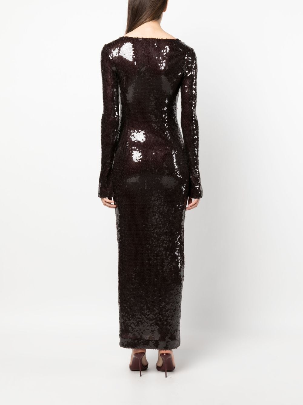 Solaria sequin-embellished maxi dress - 4