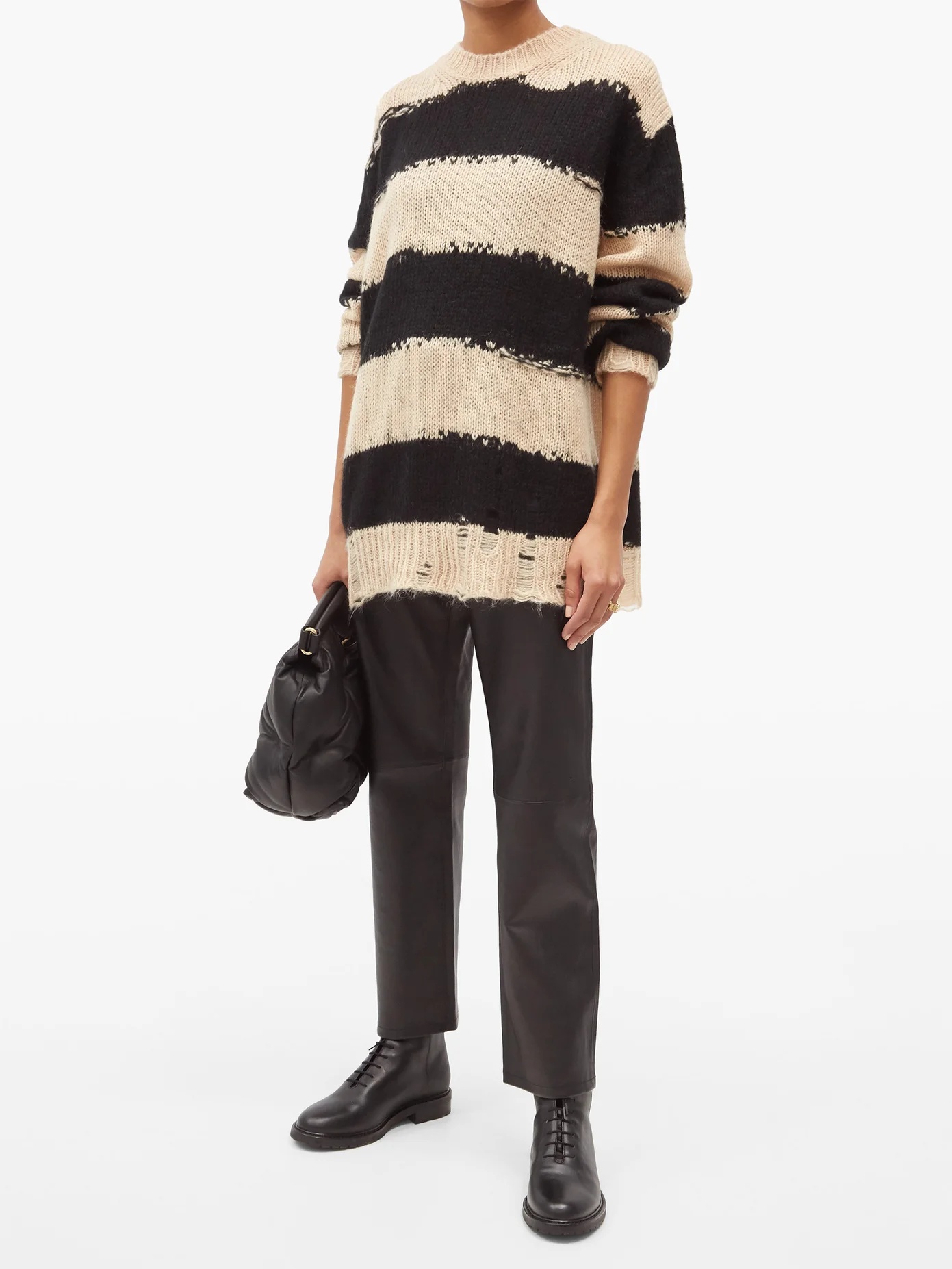 Kantonia striped distressed knitted sweater - 2