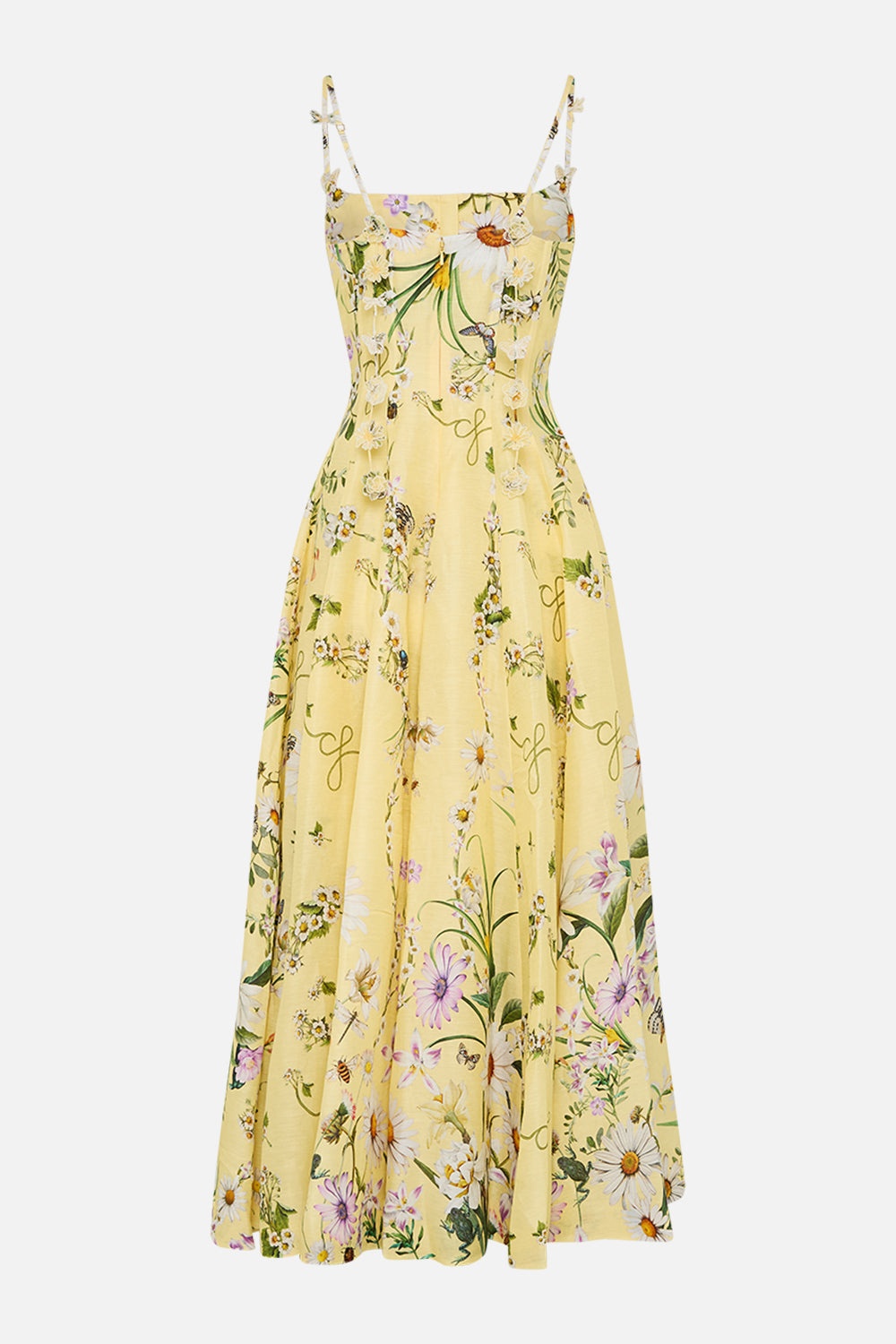 CORSET DRESS WITH LONG FLARED SKIRT - 8