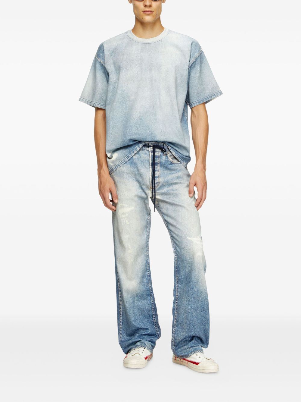 D-Box Jogg distressed denim T-shirt - 2