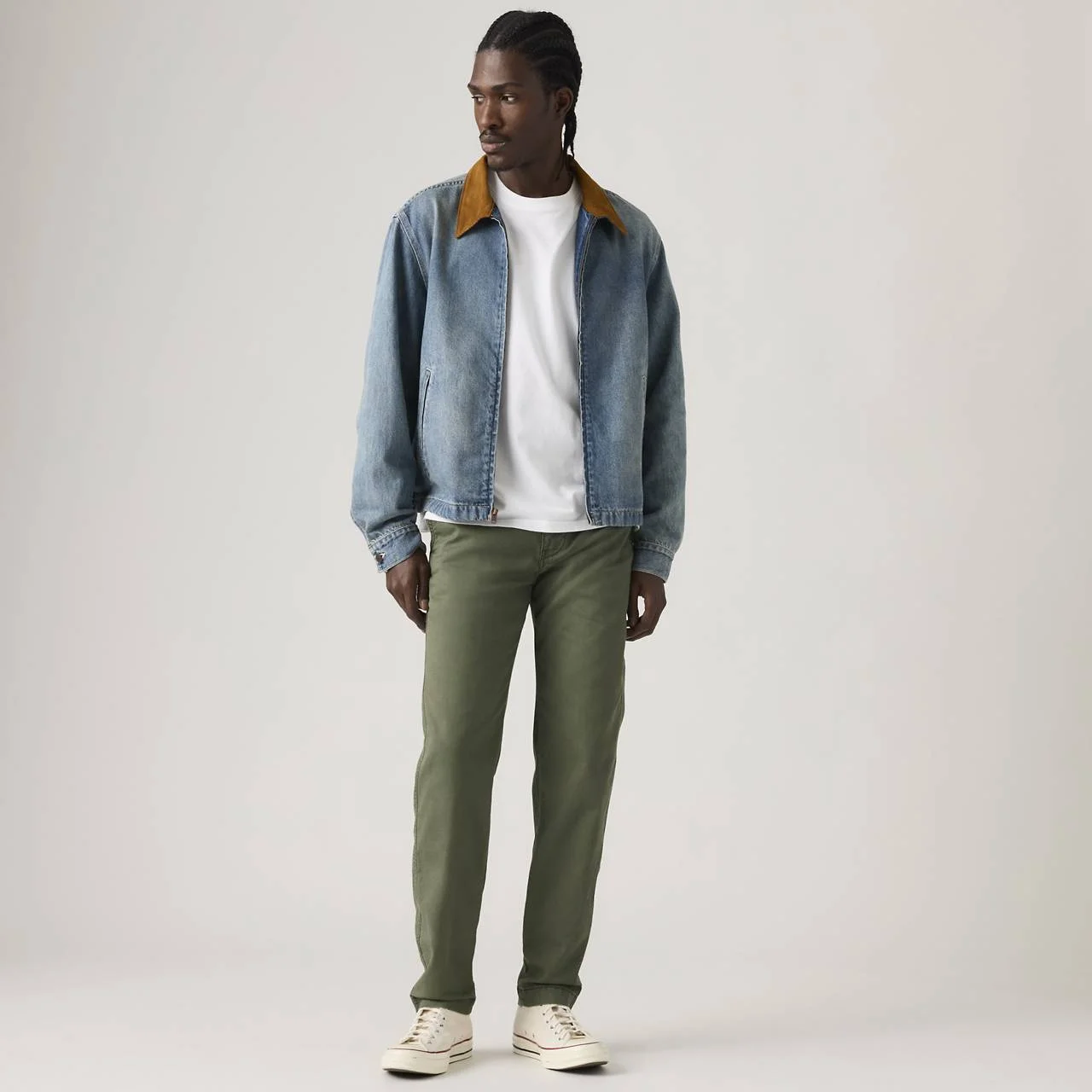 XX CHINO STANDARD TAPER LIGHTWEIGHT LINEN BLEND MEN'S PANTS - 1