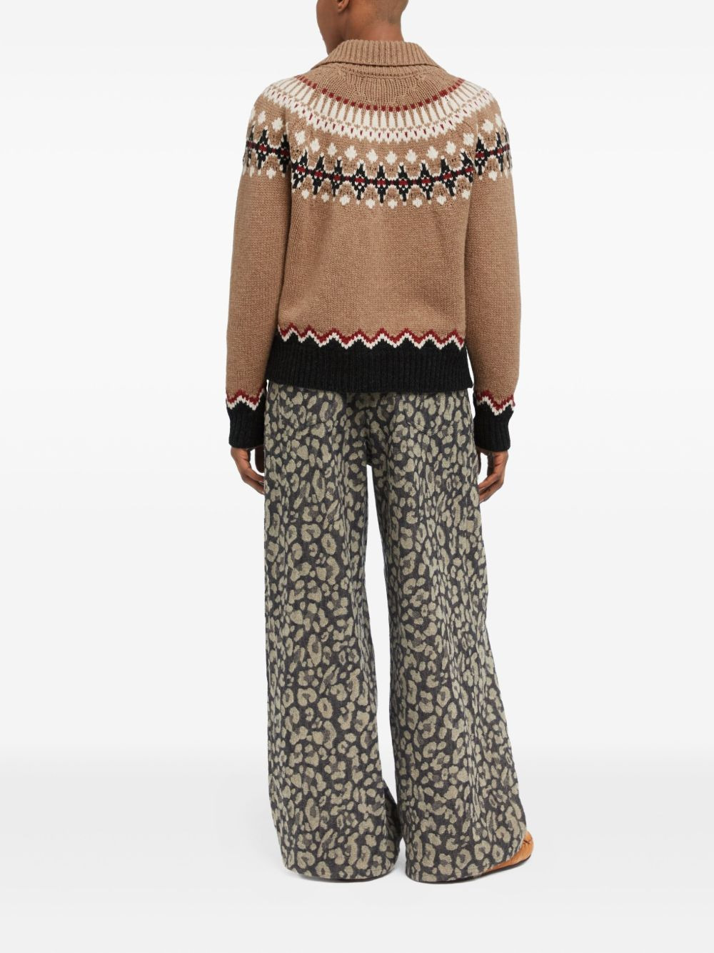 Sweet Winter fair-isle wool cardigan - 4