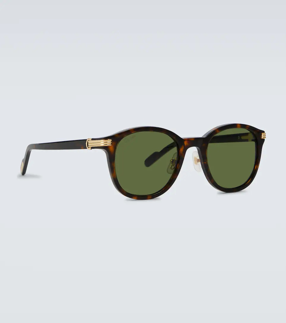 Rounded acetate sunglasses - 4