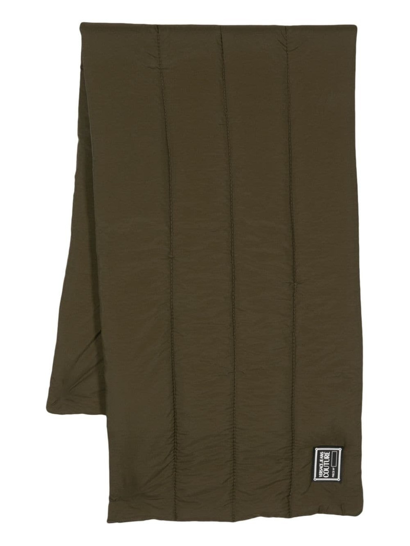 logo-patch puffer scarf 1