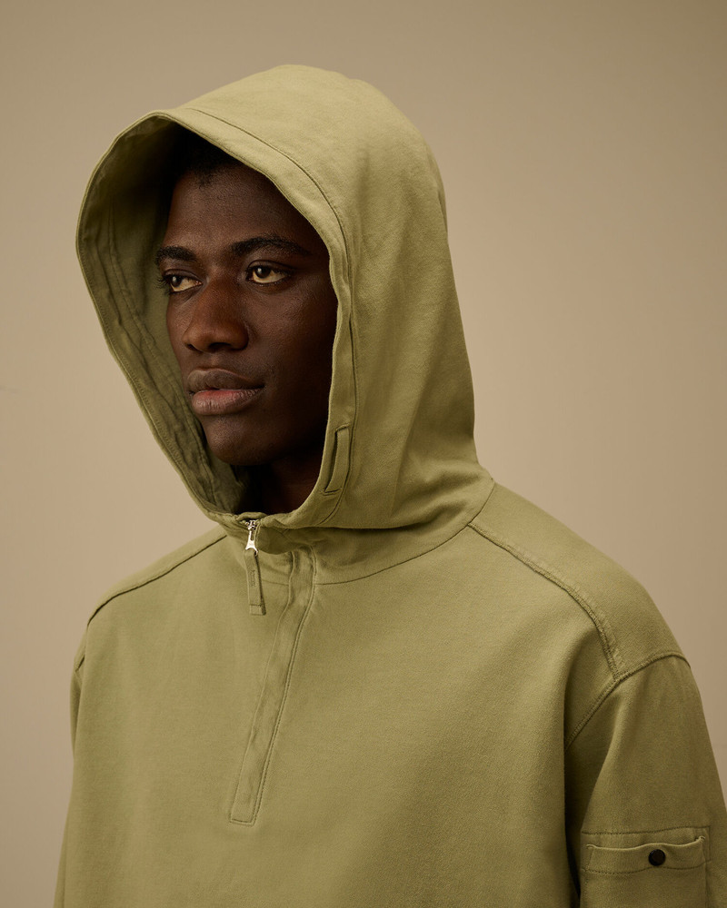 Light Fleece Half Zip Lens Sweatshirt 6