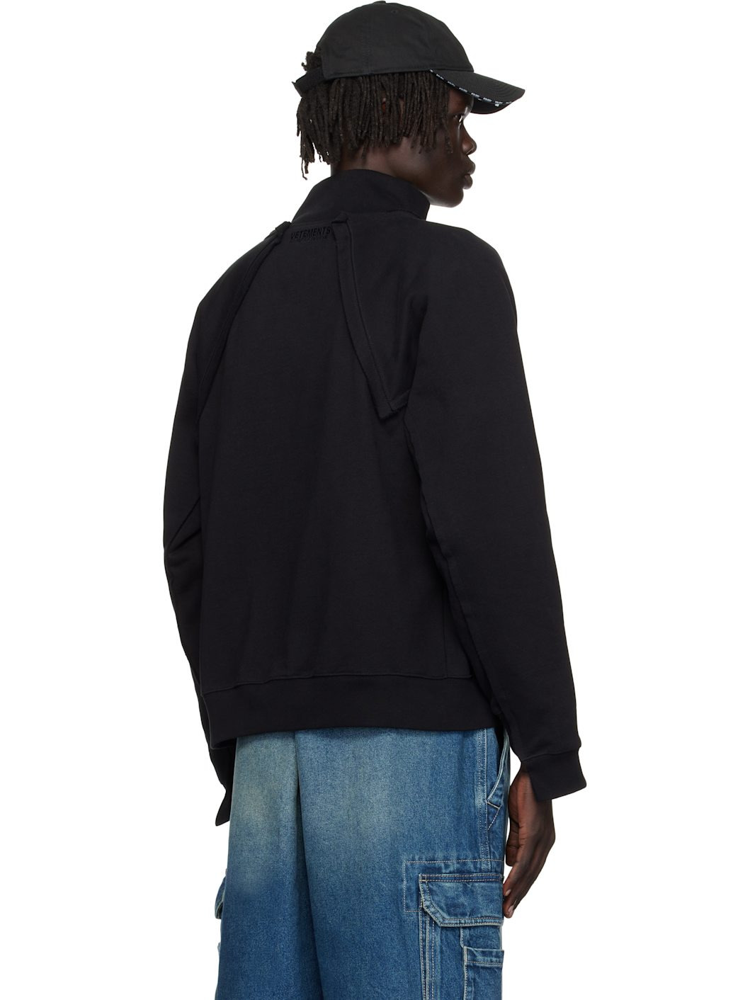 Black 'Amsterdam' Patched Zip Sweatshirt - 3