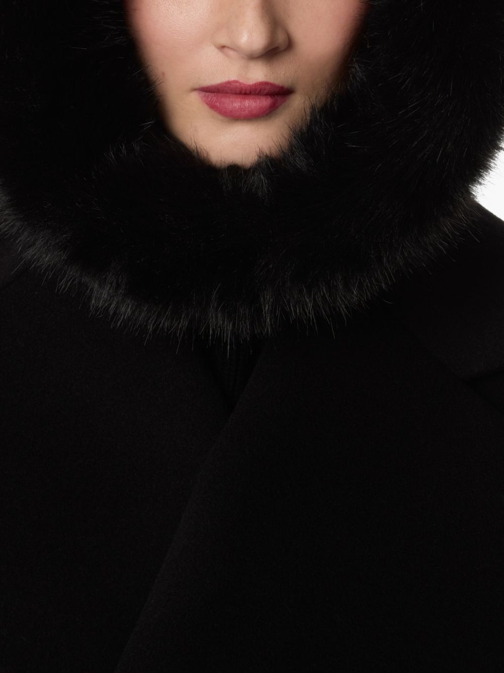 faux-fur wool balaclava - 2