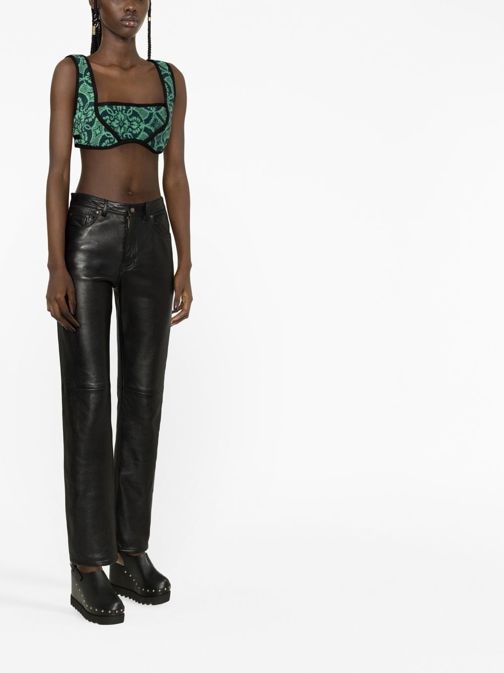 Oriental Towels cropped top - 3