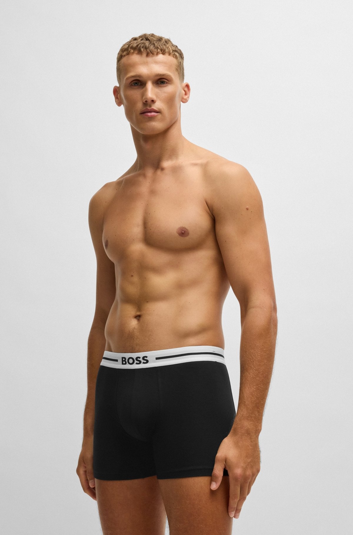 THREE-PACK OF STRETCH-COTTON BOXER BRIEFS WITH LOGO - 2